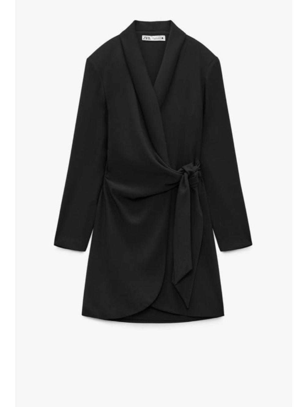 Zara Black Wrap Blazer Mini Dress NWT Size Medium